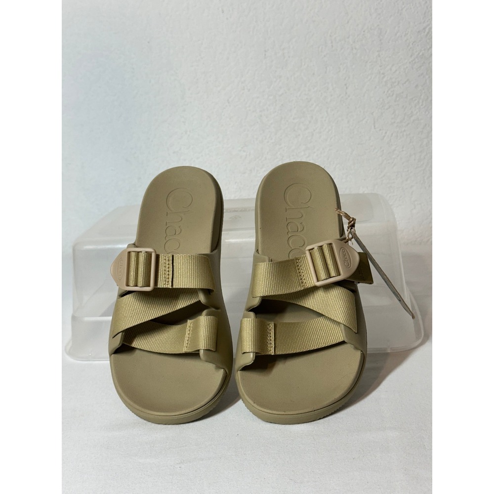 Chaco Chillos Slide Khaki Beige Sandals JCH108602 Size 5